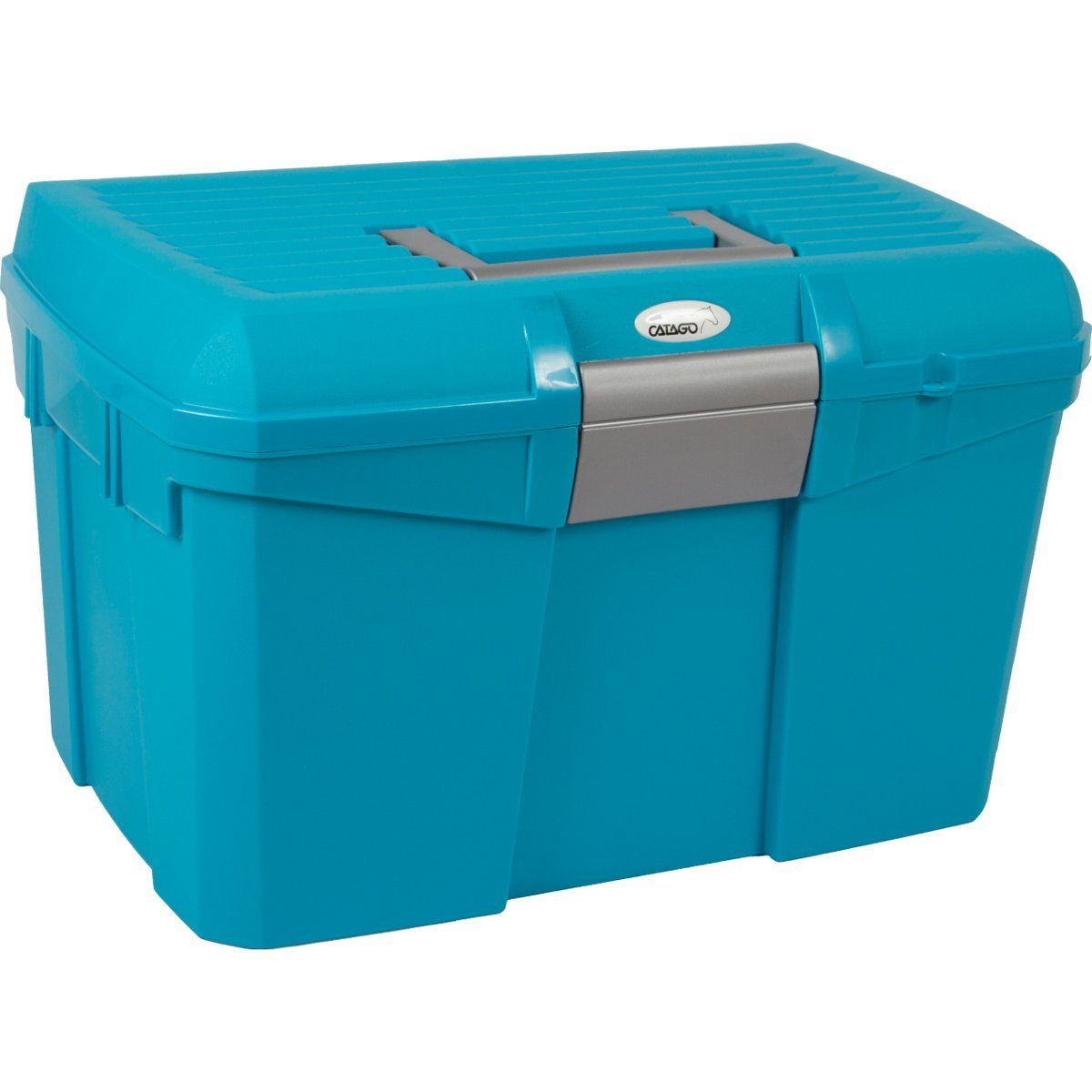 CATAGO Putztasche Pferde Putzbox türkis/blau