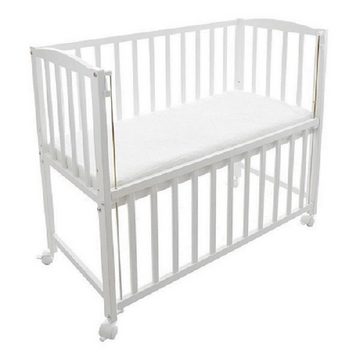 Babyhafen Beistellbett 40x90 cm Stillbett Stubenbett Babybett BUNNY Komplettset, Kiefernholz