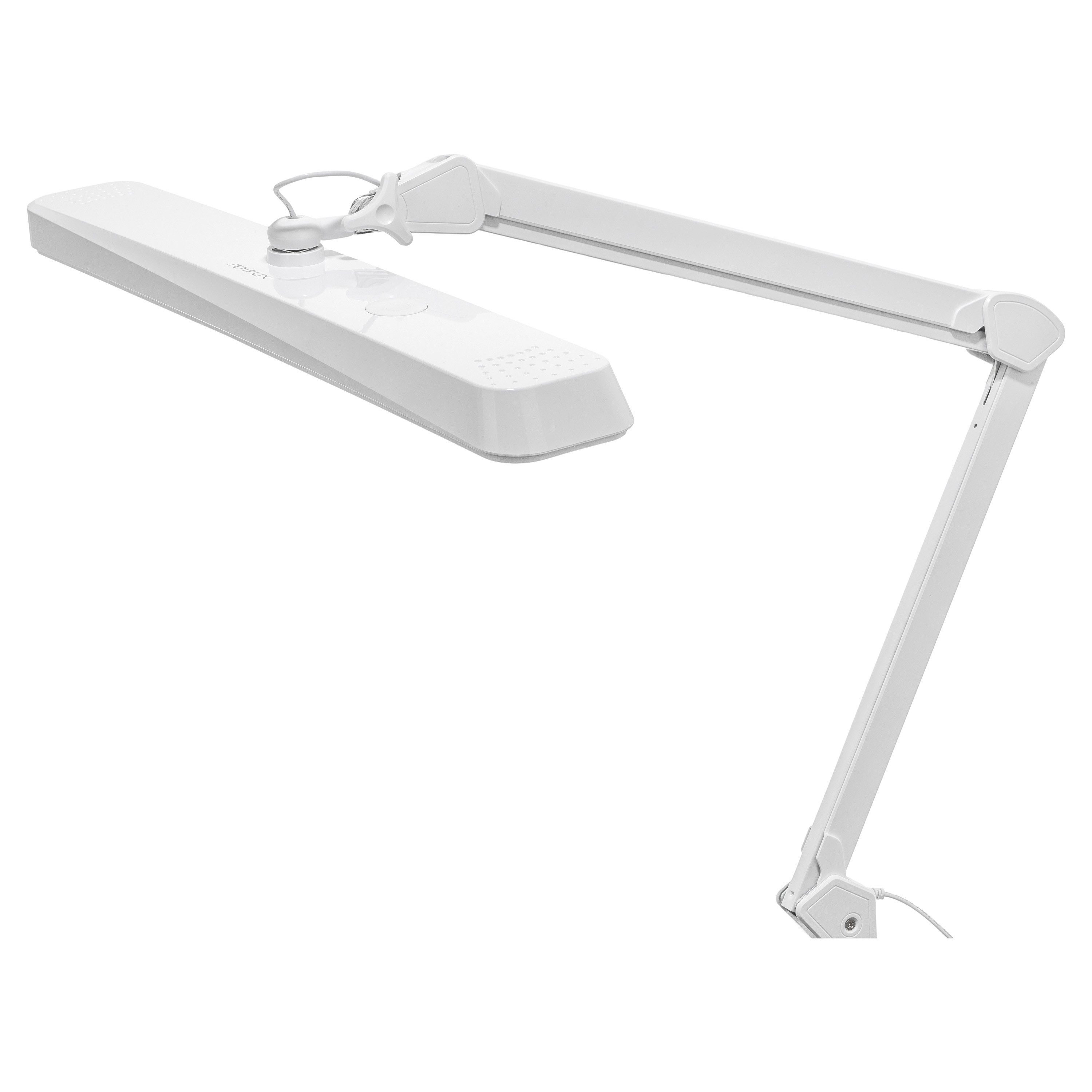 Semplix LED Arbeitslicht - Arbeits-Tischlampe weiß (324 LED/ Tischklemme)