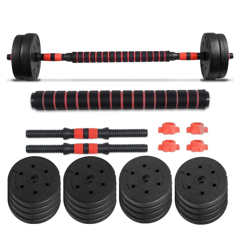 Langhantel Profi Hantel-Set Multifunktional, 15Kg, 20Kg, 25Kg, 30Kg