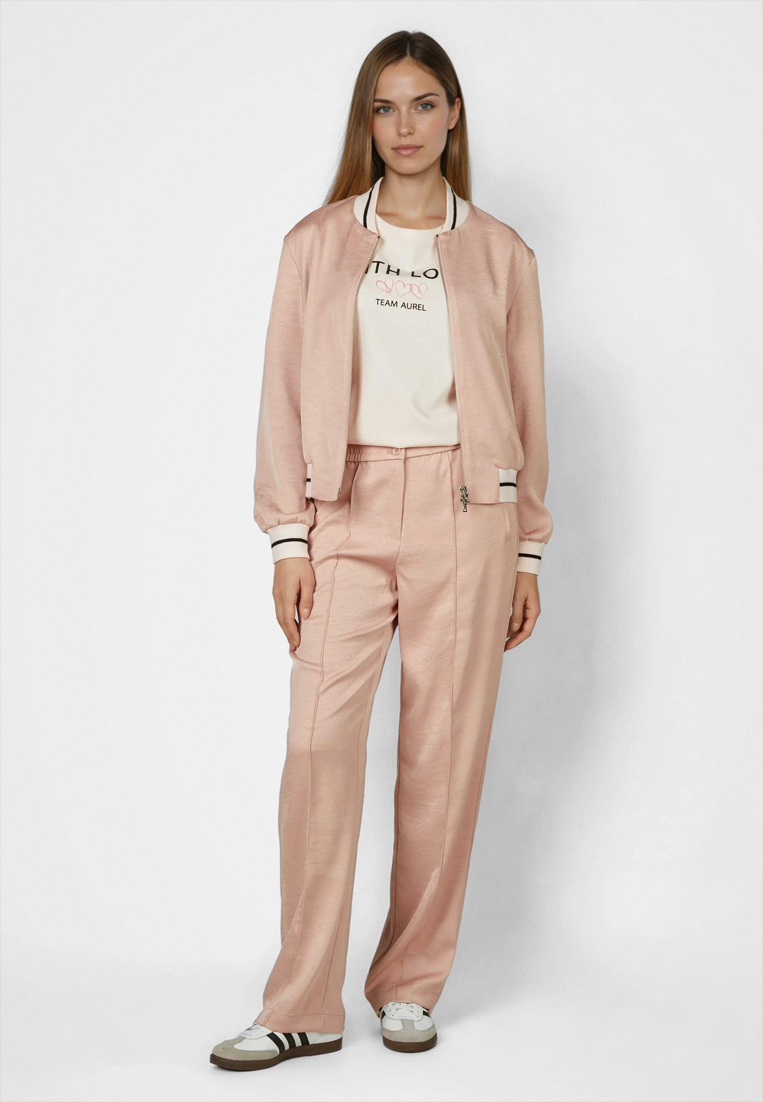 MARC AUREL Blouson aus schimmerndem Twill
