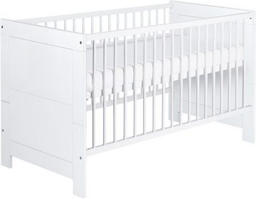 Schardt Babymöbel-Set Nordic White, (Spar-Set, 2-St., Kinderbett, Wickelkommode), mit Kinderbett und Wickelkommode; Made in Germany
