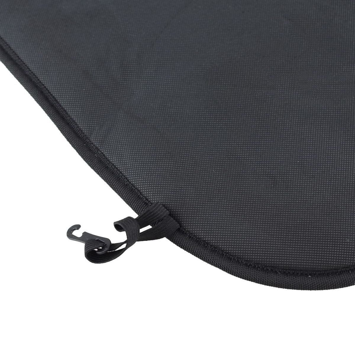 Filmer heated seat cushion, 12V car seat heater in black for cigarette lighter, 1-piece, with thermal fuse