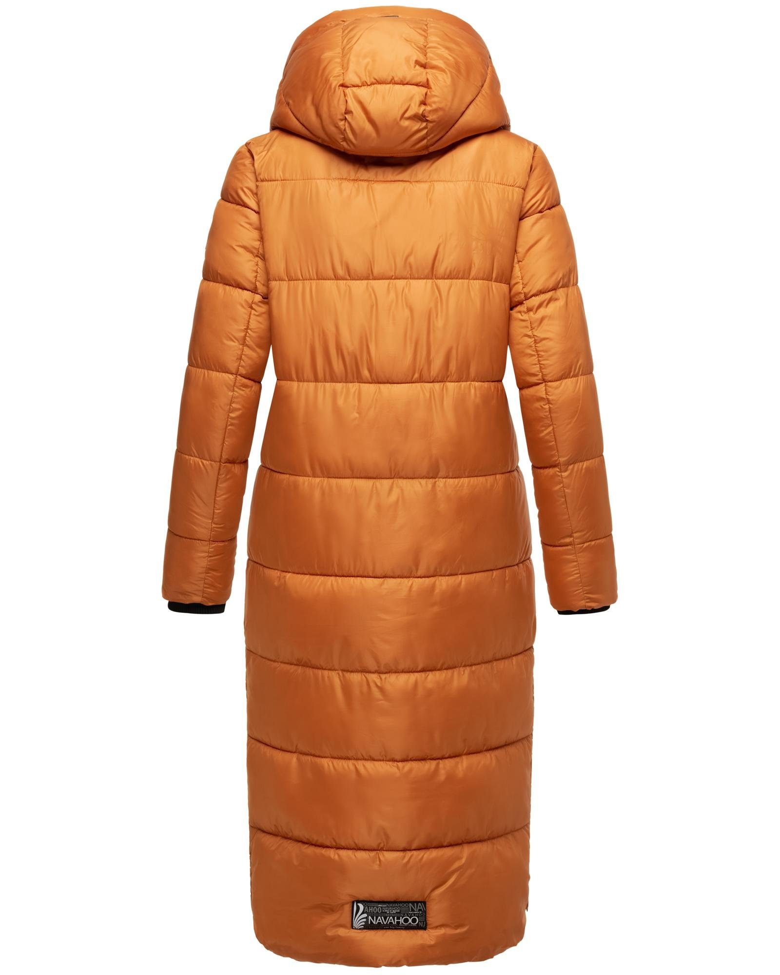Navahoo Steppmantel Waffelchen Wintermantel mit Gehschlitzen und Kapuze