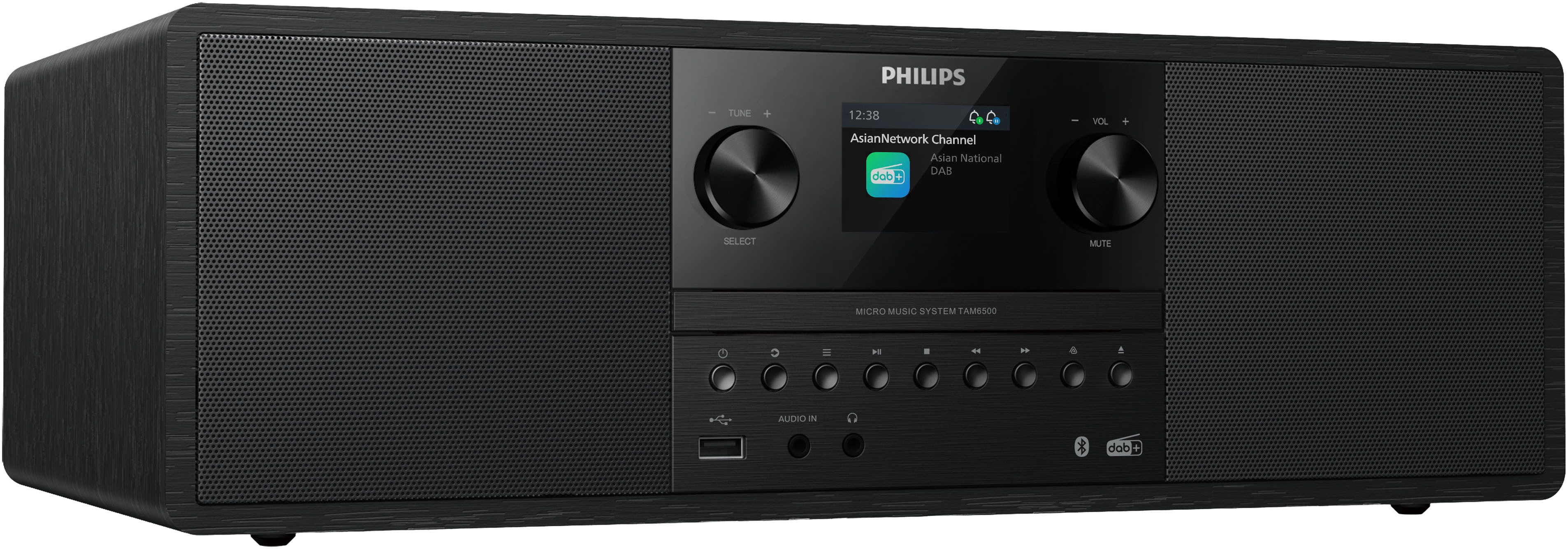 Philips TAM6500/10 Stereoanlage (Automatische Senderverfolgung, Digitalradio (DAB), UKW mit RDS, 50 W)