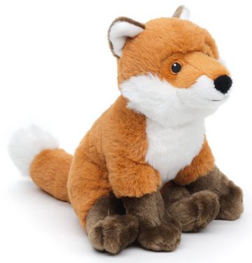 Uni-Toys Kuscheltier Fuchs, sitzend - 20 cm oder 25 cm (Höhe) - Plüschtier, Uni-Toys Eco-Line - zu 100 % aus recyceltem Material gefertigt