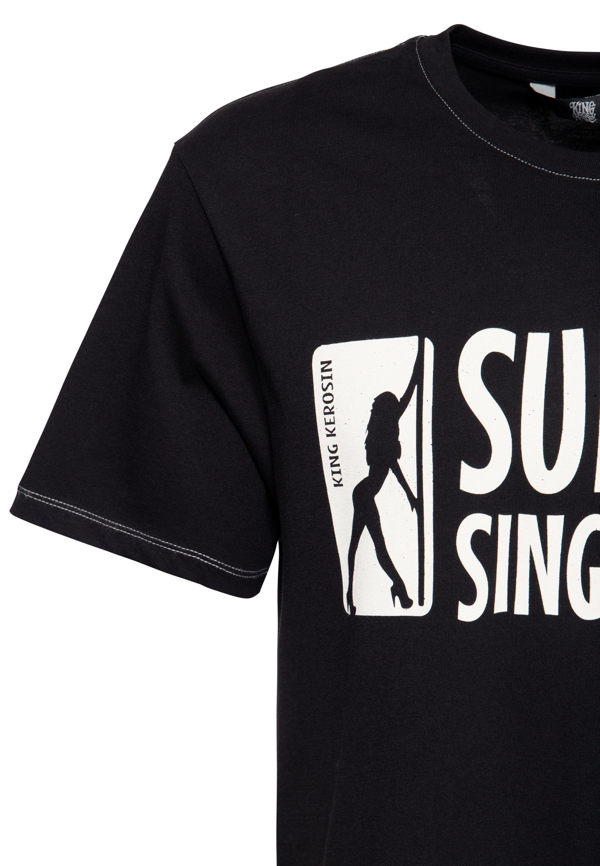 KingKerosin T-Shirt Support Single Moms und mit Front- Backprint