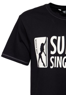 KingKerosin T-Shirt Support Single Moms mit Front- und Backprint