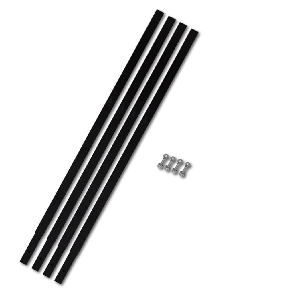 vidaXL Verlängerungsrohr Verlängerungsrohr für Bohrer 4 x 1 m Rohranschluss