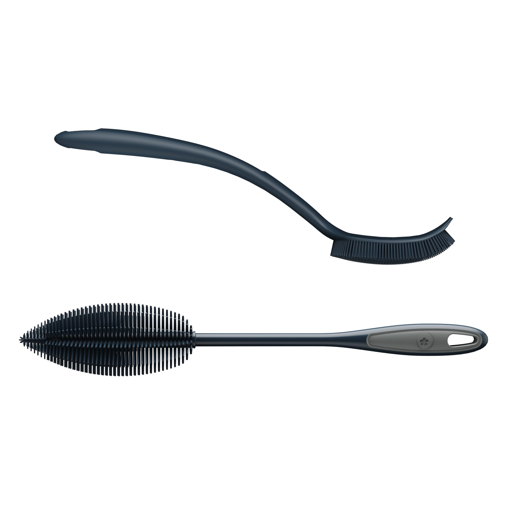 Kochblume Kochbesteck-Set Universalbürste 2.0 + Flaschenbürste Set - 2-tlg. - anthrazit