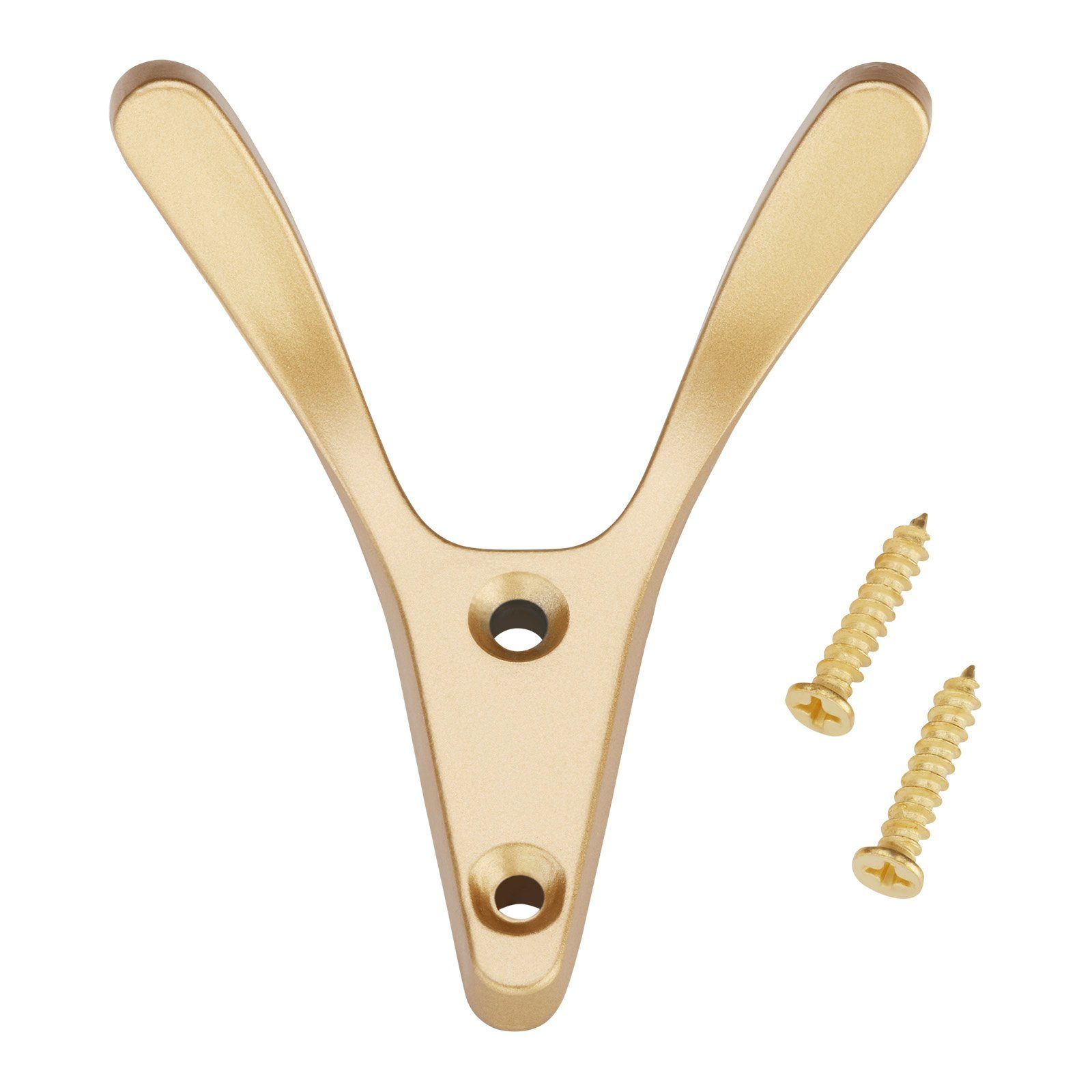 SO-TECH® Крючок для одежды Крючки гардеробные VOLTA 77 x 68 x 30 mm inkl. Schrauben, (1-St), Messingoptik