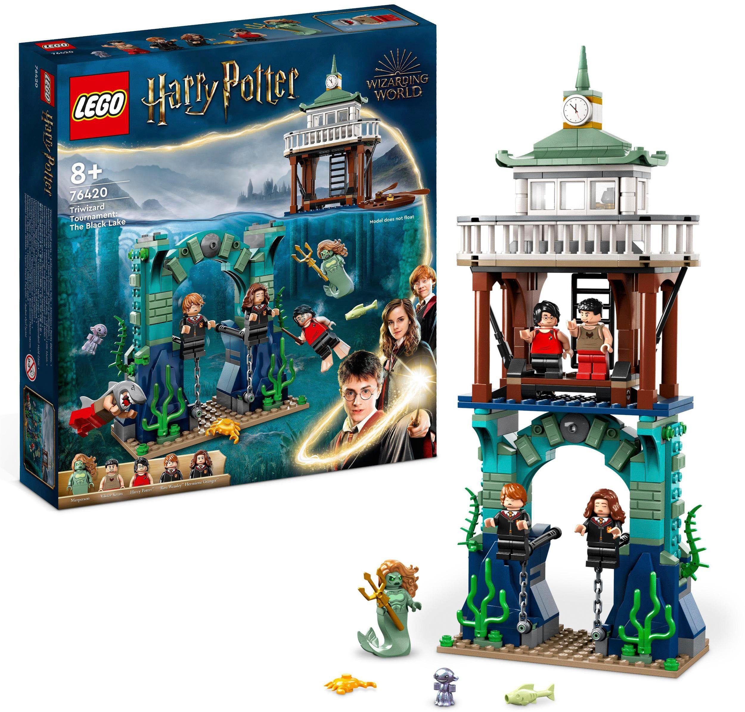 LEGO® Konstruktionsspielsteine Trimagisches Turnier: Der Schwarze See (76420), LEGO® Harry Potter, (349 St)