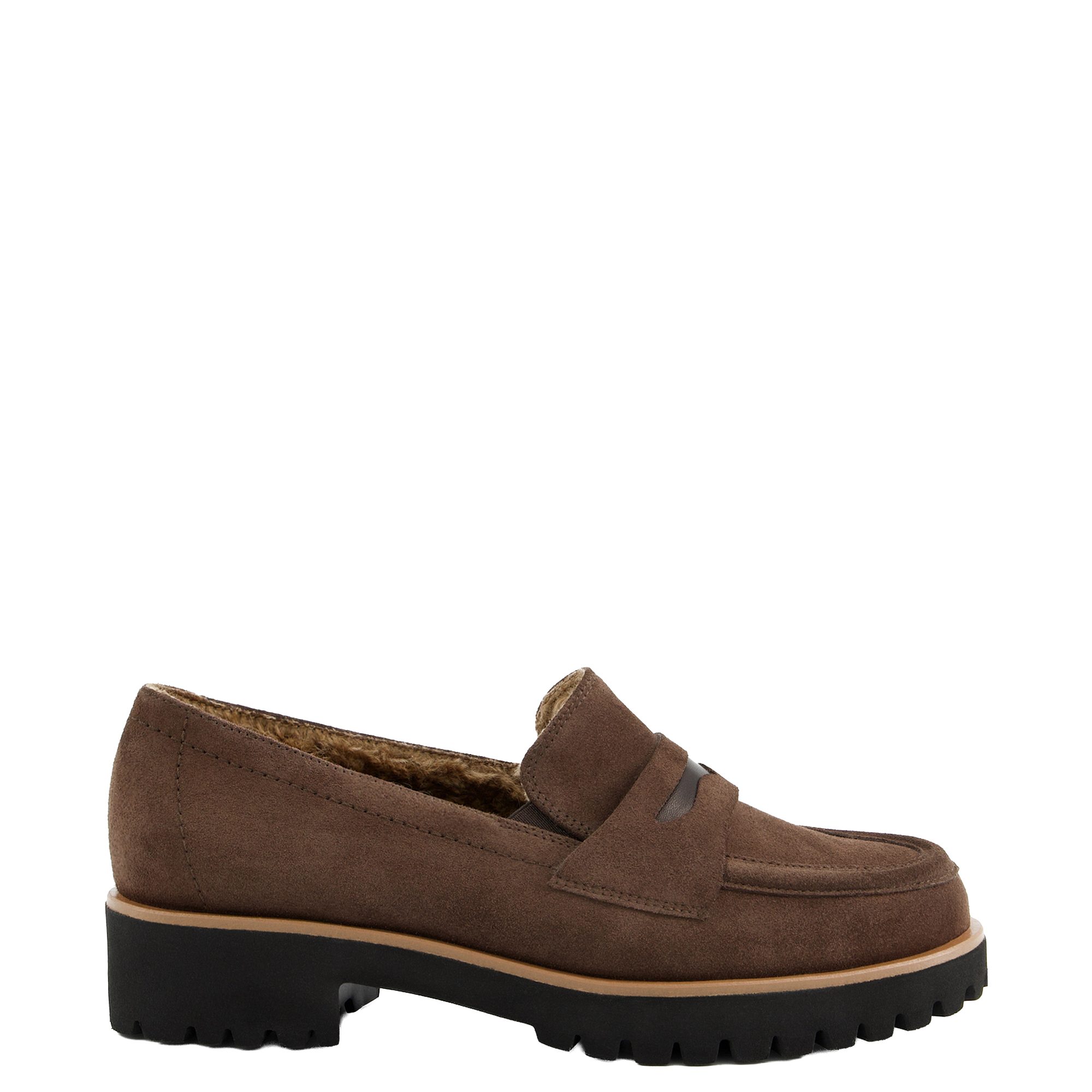 Paul Green Paul Green 1233-002, Slipper & Mokassin, Warmfutter, Braun, Damen Slipper