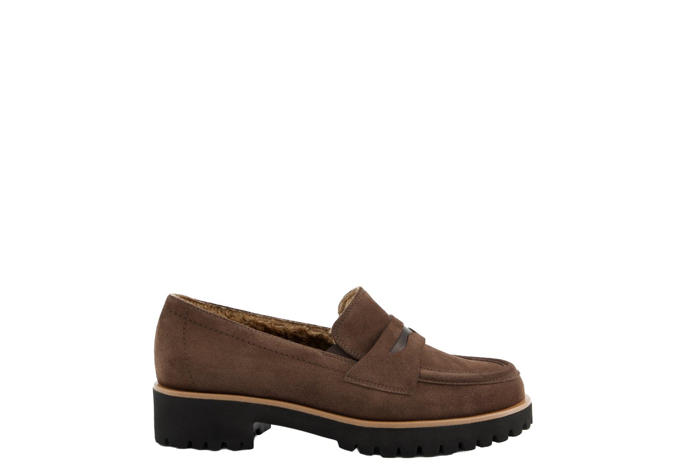 Paul Green Paul Green 1233-002, Slipper & Mokassin, Warmfutter, Braun, Damen Slipper