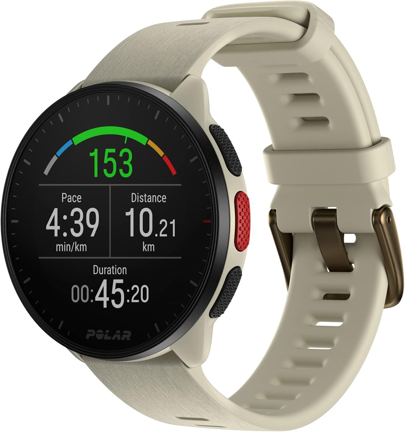 Polar Smartwatch (3 cm, android ios), Leichte GPS Laufuhr mit 35 Std Akkulaufzeit und Trainingsfunktionen