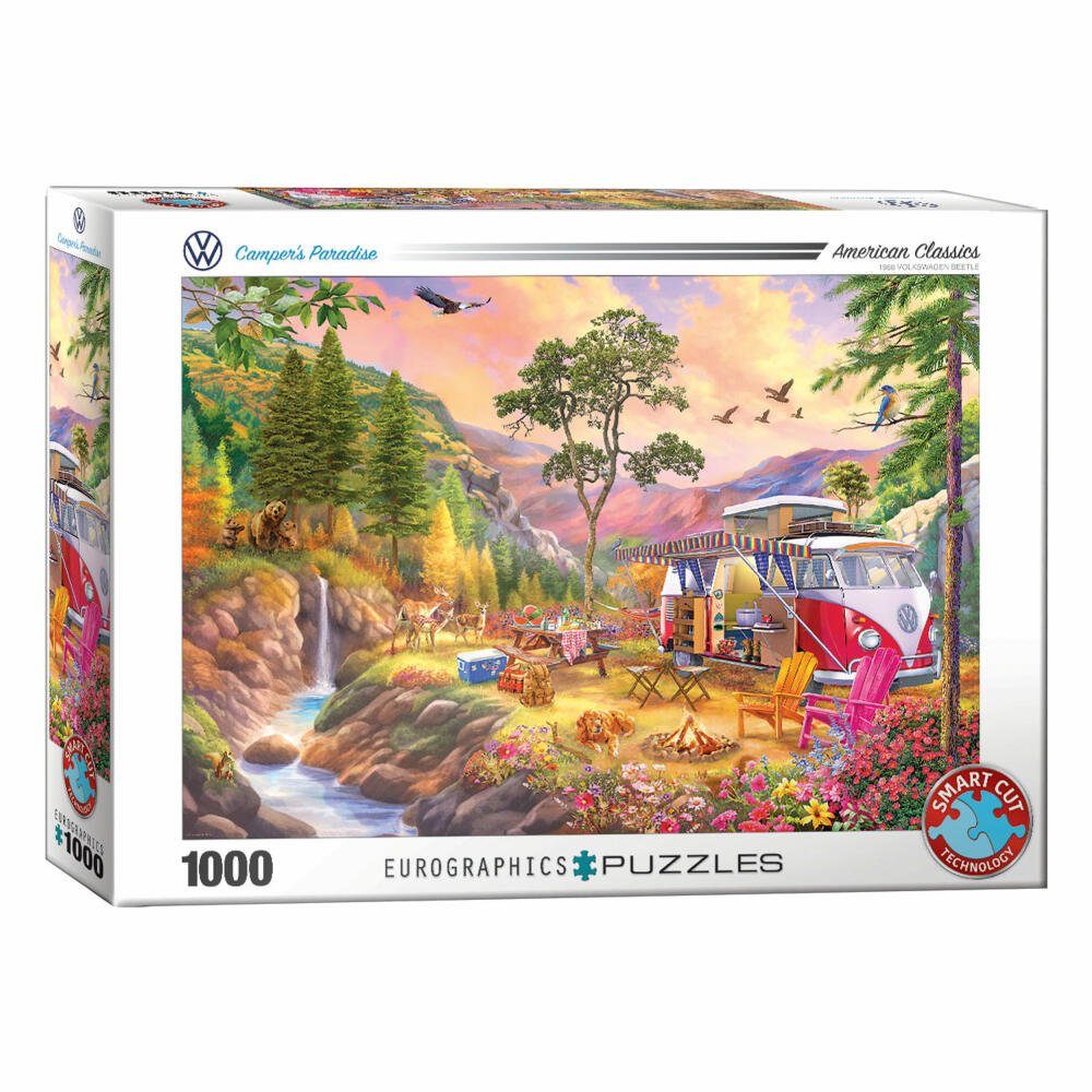EUROGRAPHICS Puzzle Bulli Paradies, 1000 Puzzleteile