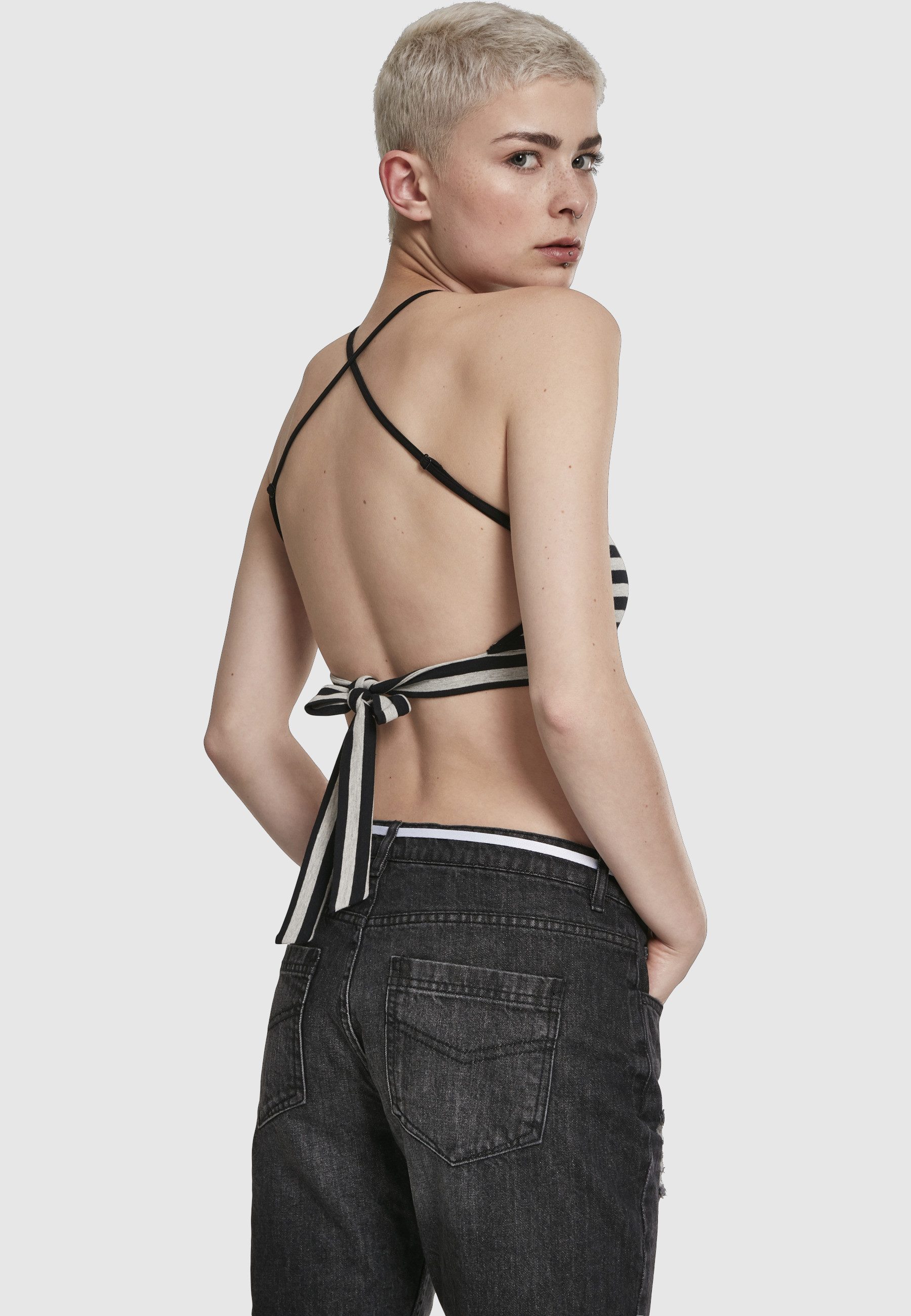 URBAN CLASSICS Tanktop Urban Classics Damen Ladies Triangle Top (1-tlg)