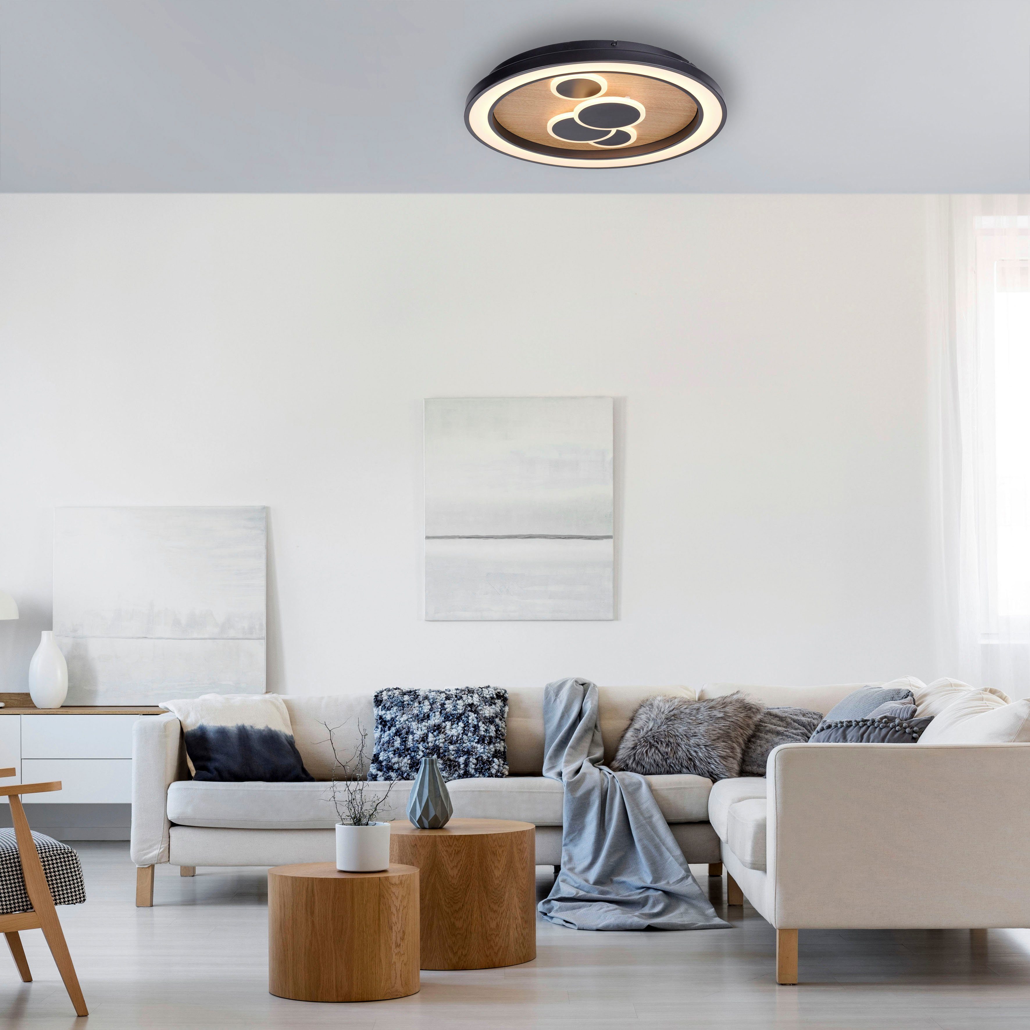 fest LED steuerbar LED, separat (Schalter) integriert, Deckenleuchte ELIZA, Warmweiß, Neuhaus Paul