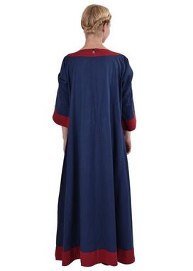 Battle Merchant Ritter-Kostüm Germanisches Kleid Gudrun Blau/Rot Größe S