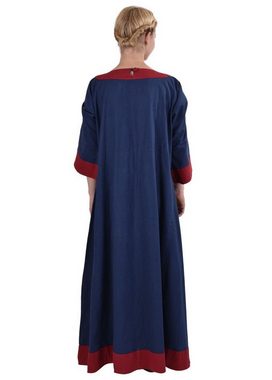 Battle Merchant Ritter-Kostüm Germanisches Kleid Gudrun Blau/Rot Größe XL