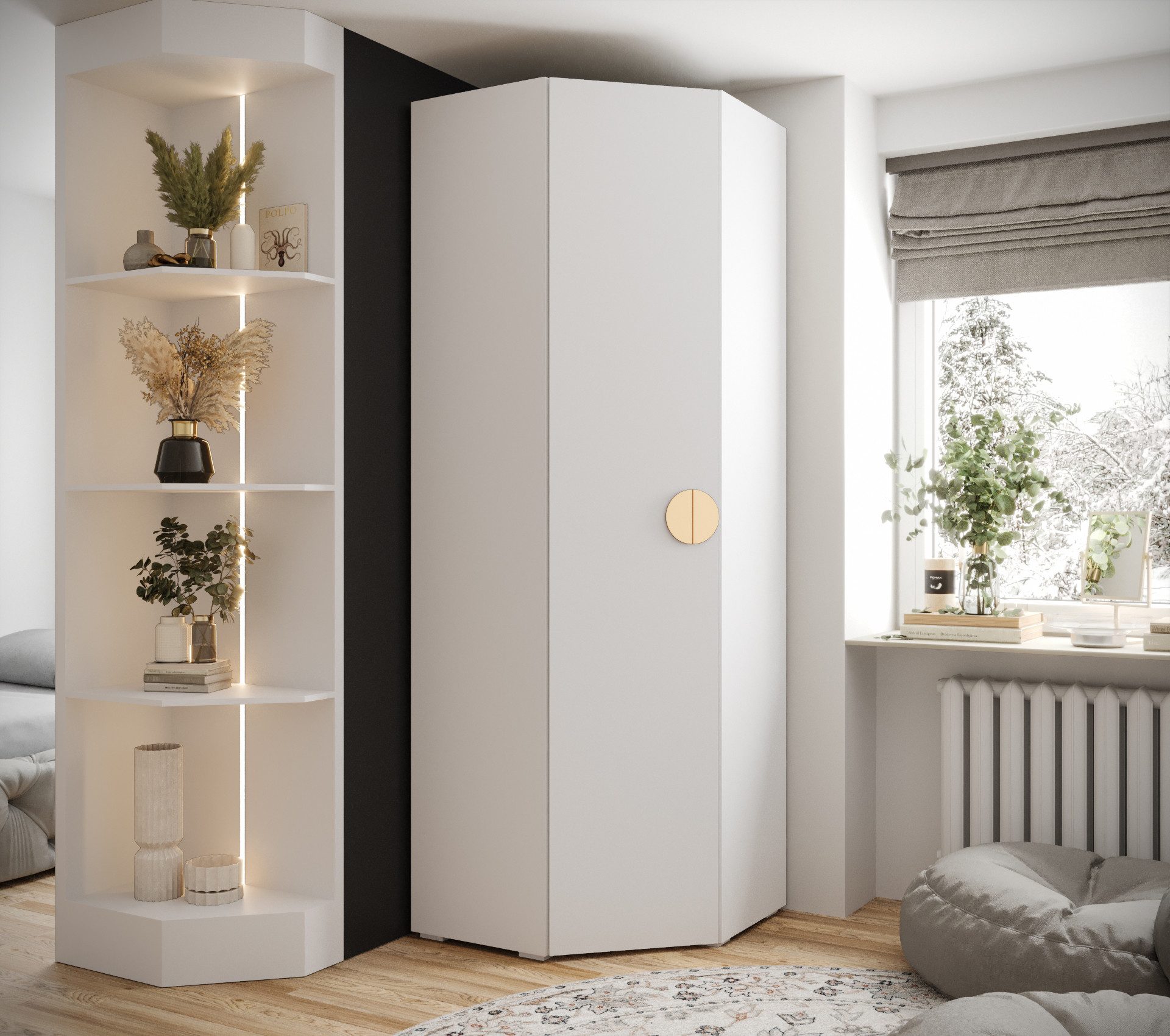 ABIKS MÖBEL Eckschrank Inova 4 Eckkleiderschrank günstig online kaufen