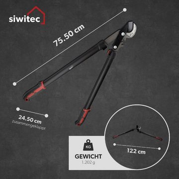 siwitec Astschere Amboss 75cm Getriebeastschere Baumschere Astschneider Strauchschere