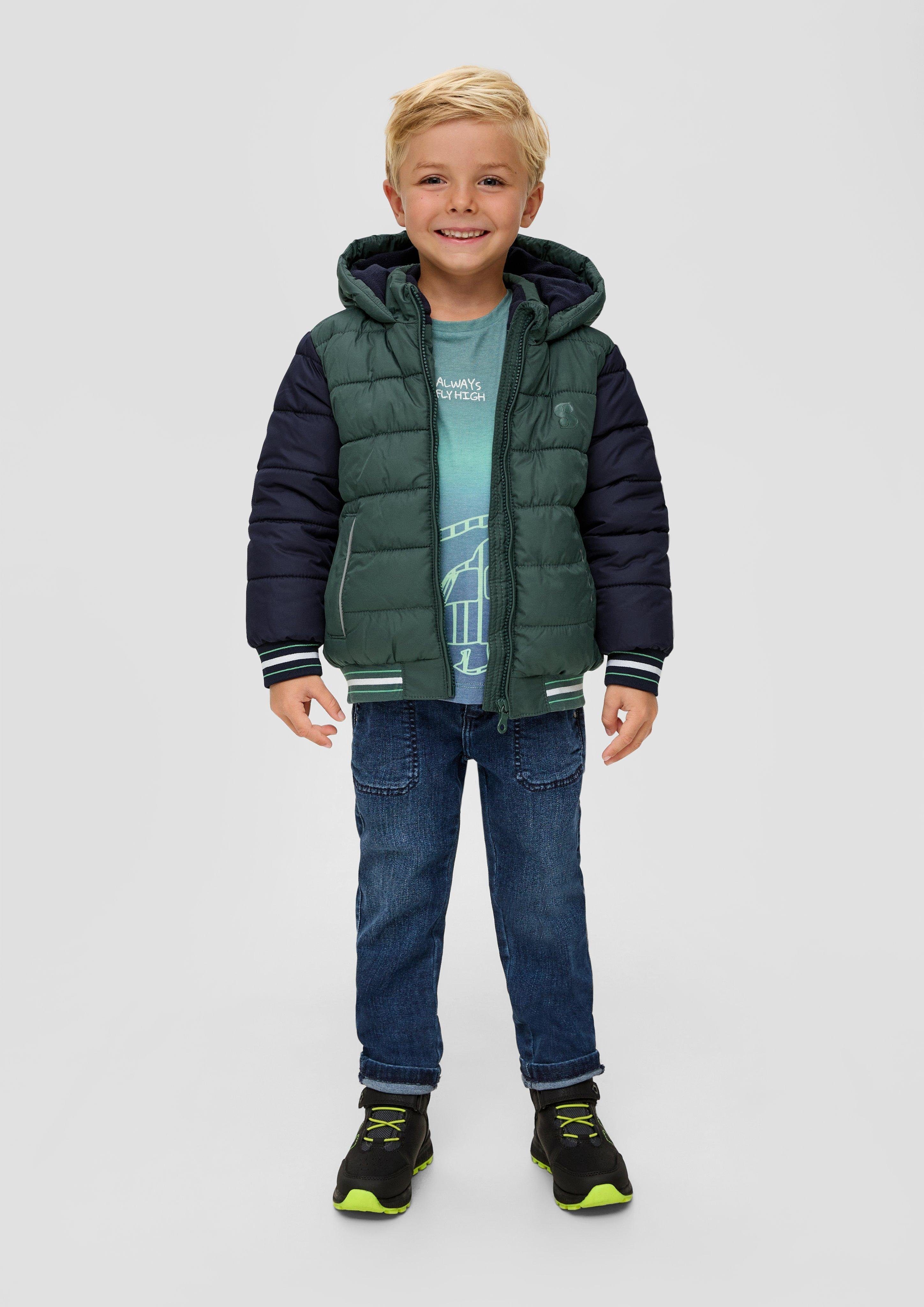 mit Junior kleinen Logodrucken s.Oliver Outdoorjacke