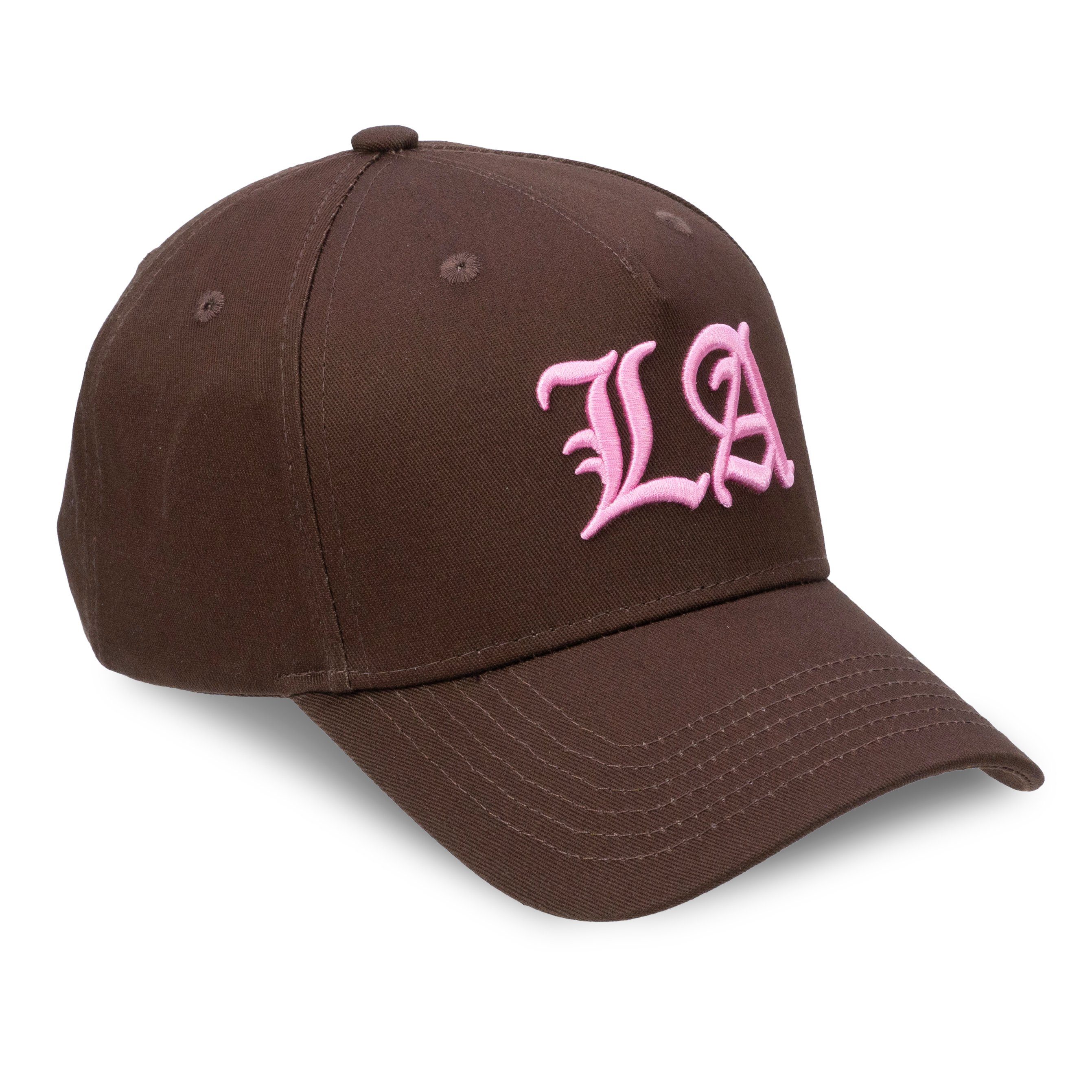 Chiccheria Brand Trucker LA in Cap Chocolate-Pink, LA Designed