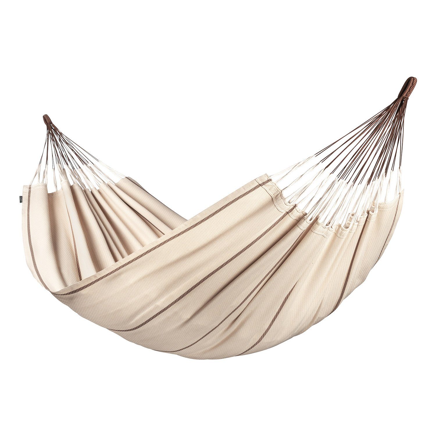 La Siesta Hängematte Doppel Hängematte Modesta Nougat von La Siesta Bio Baumwolle, Hochwertige Qualität