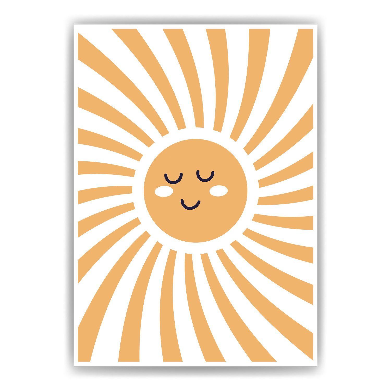 Tigerlino Poster Sonne Boho Bild Kinderzimmer Wandbild Babyzimmer Poster Dekoration