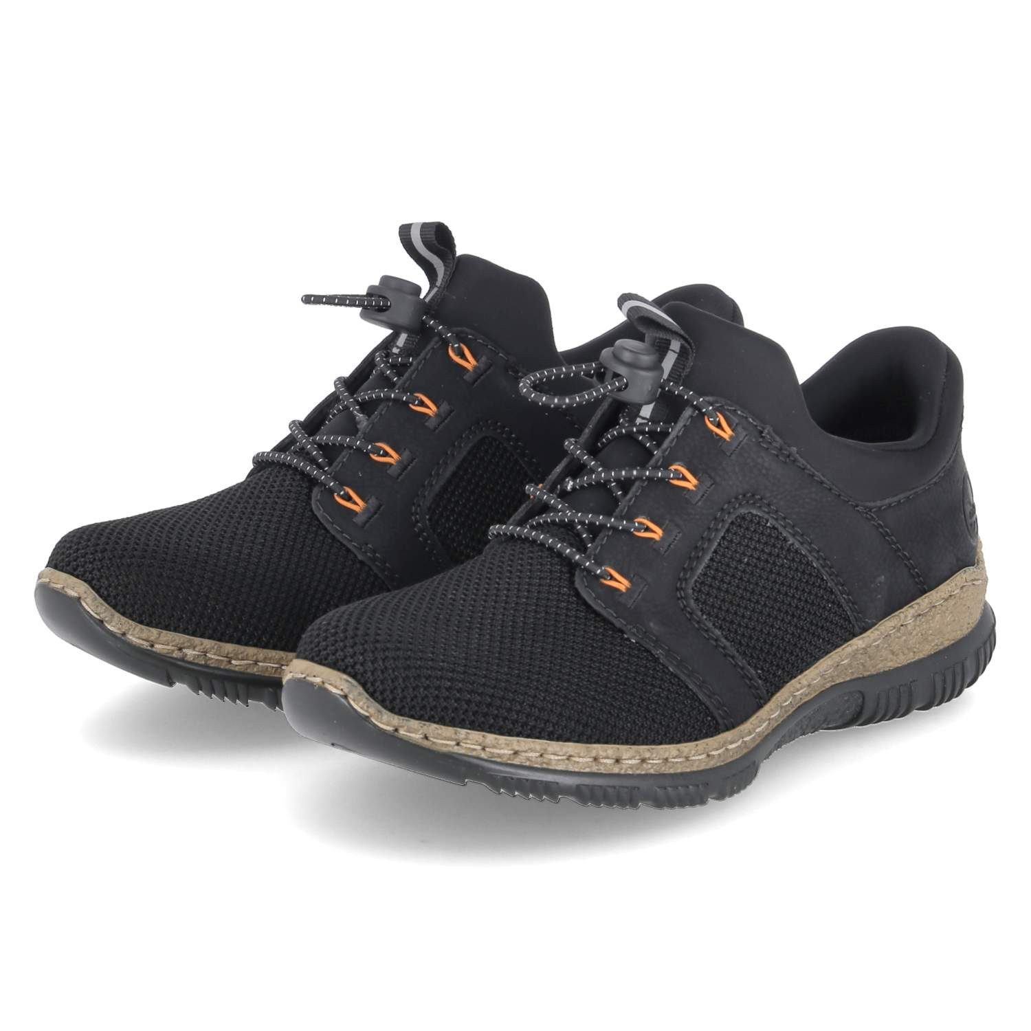 Rieker Rieker N32G4-00 Damen Textil & Synthetik schwarz Schnürschuh günstig online kaufen