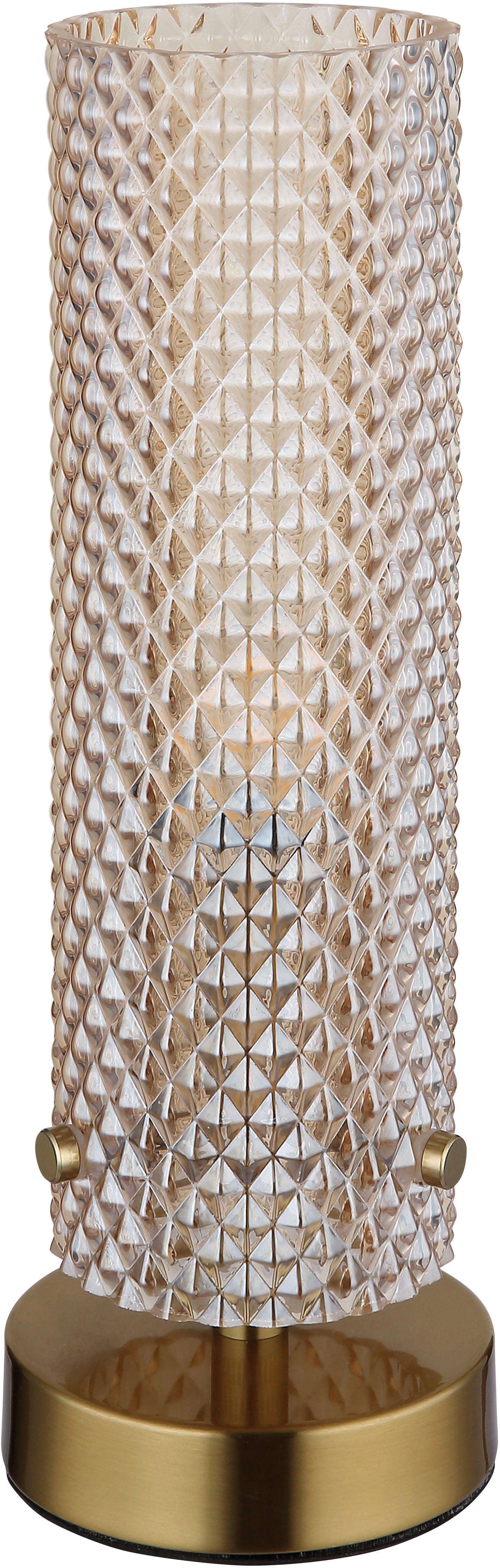 GLOBO LIGHTING Tischleuchte KAROLO, ohne Leuchtmittel, Tischlampe Nachttischlampe Deko-Tischleuchte Schlafzimmer