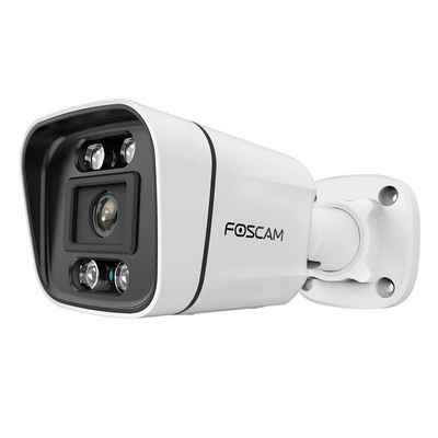 Foscam V5EP 5 MP POE- Überwachungskamera (Nachtsicht bis 20m, Zwei-Wege-Audio, Wasserfest, Scheinwerfer und Sirene)