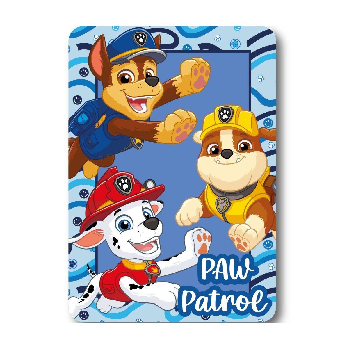 Wohndecke Paw Patrol Bay Buddies Polardecke 100x140cm, PAW PATROL, Geschenkidee für Mädchen und Jungen