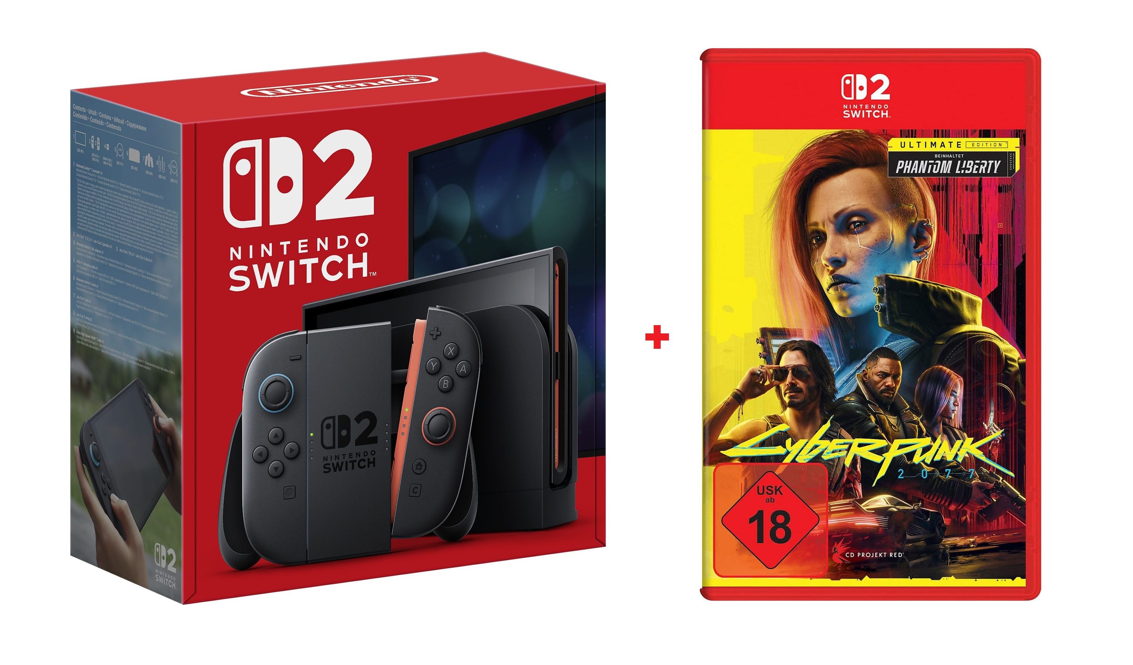Nintendo Switch 2 Switch 2 Konsole + Cyberpunk 2077 Ultimate Edition (Bundle), Hybrid Konsole, Night City, Action-RPG