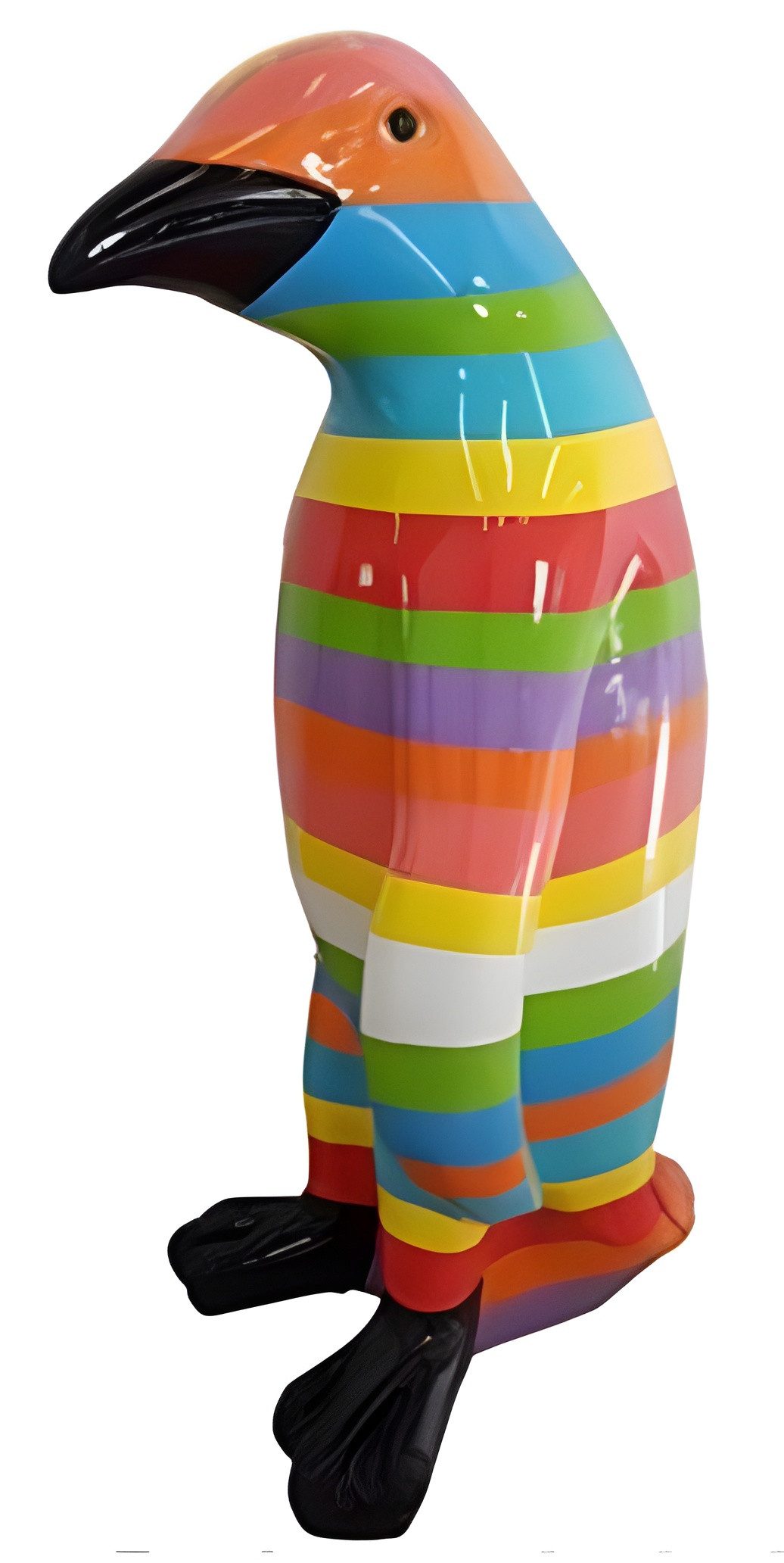 Xlmoebel Dekofigur Abstrakte Pinguin Figur Statue modern bunt 40cm neu, Made in Europa