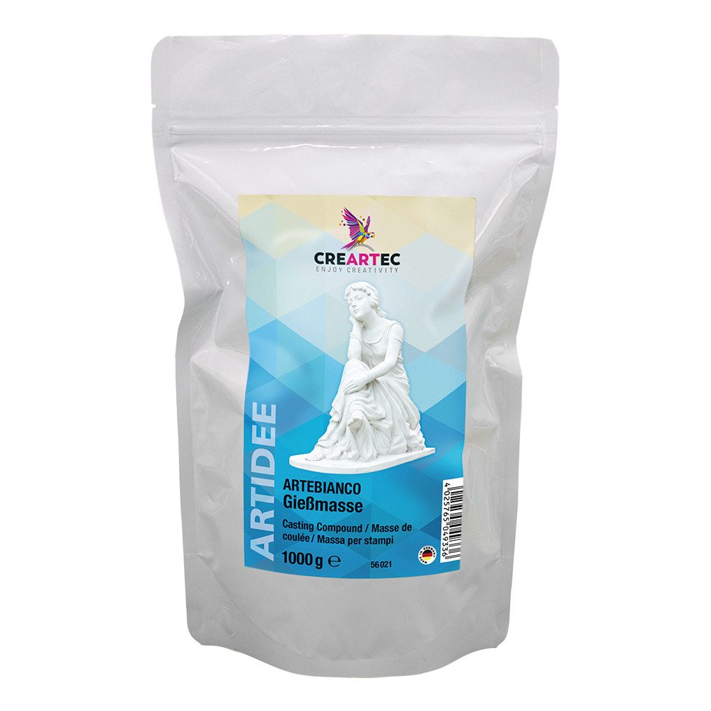 CREARTEC Modelliermasse Artebianco Gießmasse, weiß