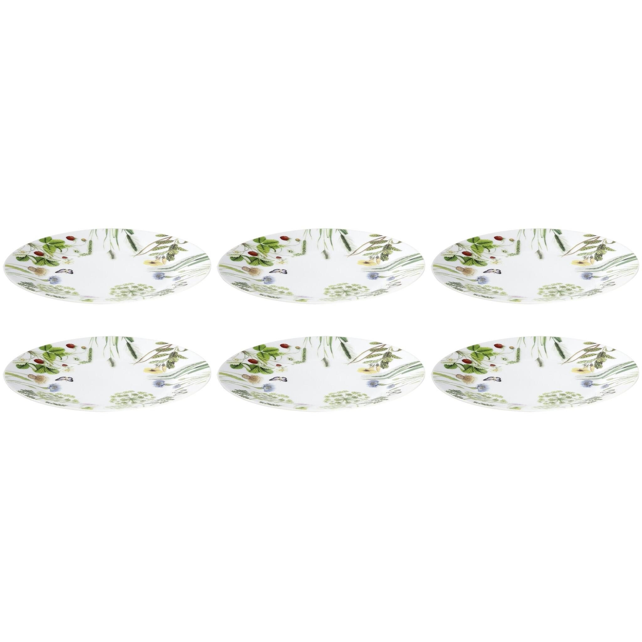 GILDE Тарелка для завтрака 6 x Десертная тарелка / Тарелка для завтрака Wild Flowers