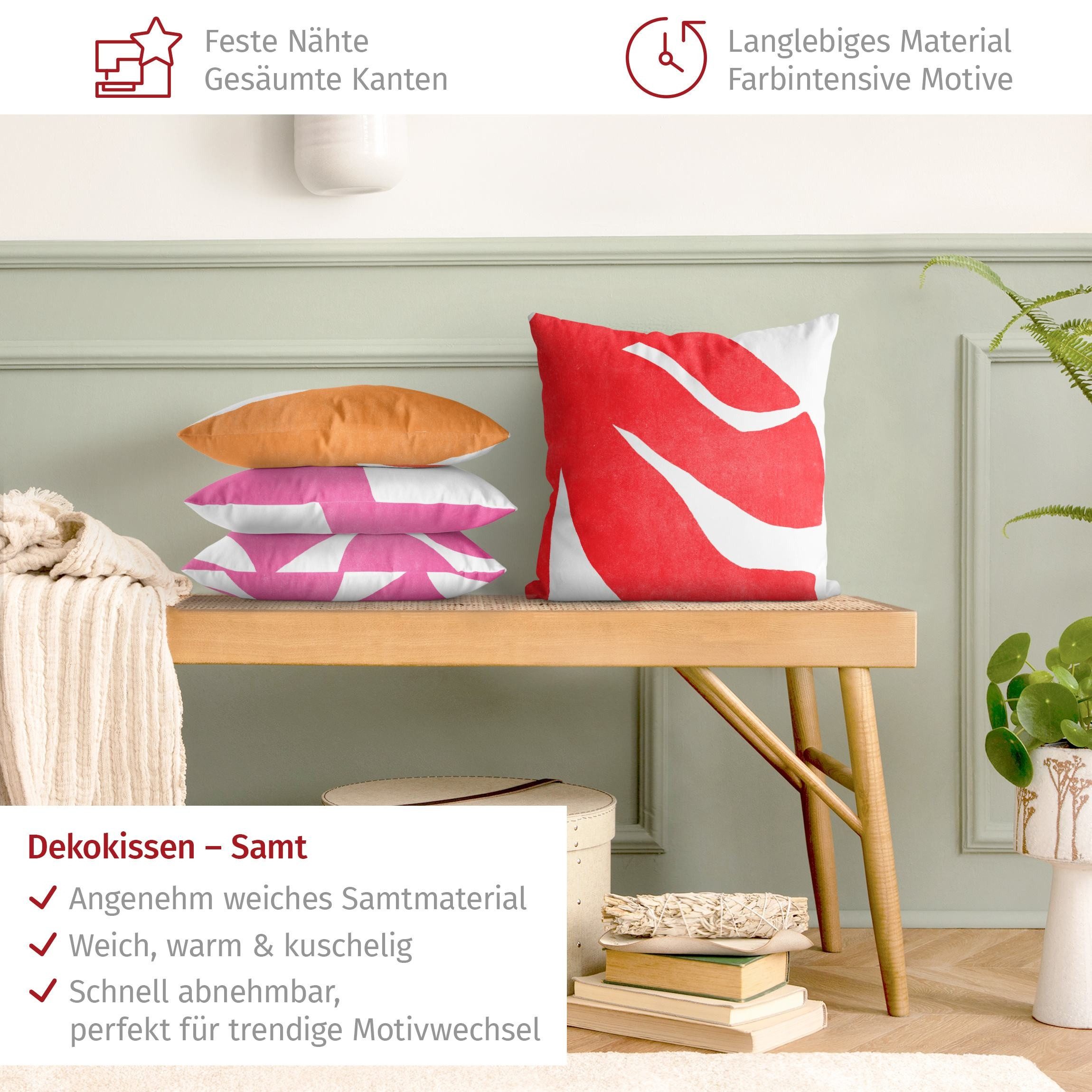 Bilderdepot24 Dekokissen 4-teilig drinnen Kissenhülle/ Sofakissen/ Zierkissen Kissenhülle bunt, Bezug mit / ohne Füllung Zierkissen Outdoor Sofa Bett