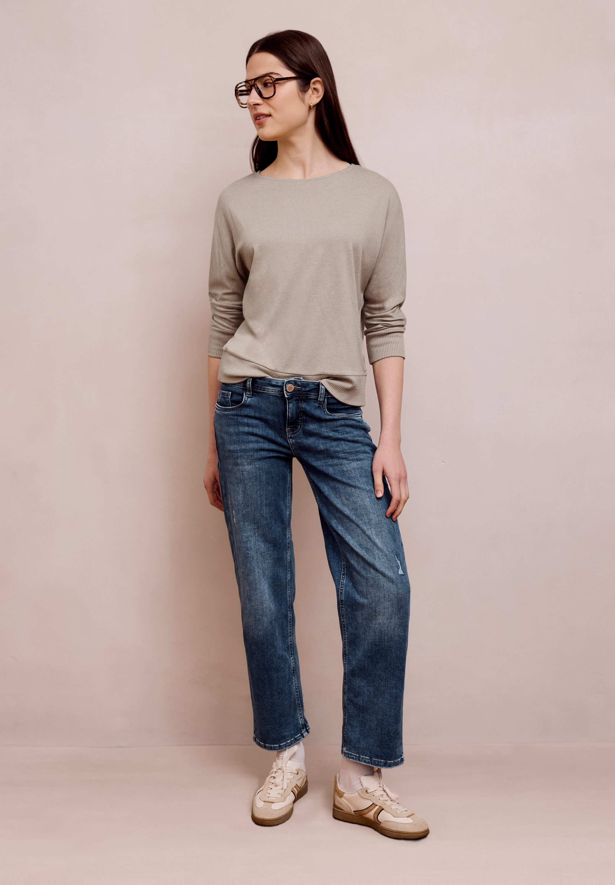 STREET ONE STUDIO 3/4-Arm-Shirt mit U-Boot-Ausschnitt – Bild 4 von 5