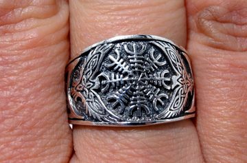 Kiss of Leather Silberring Ring Fingerring Helm der Ehrfurcht Gr. 52-74 Raben Knoten