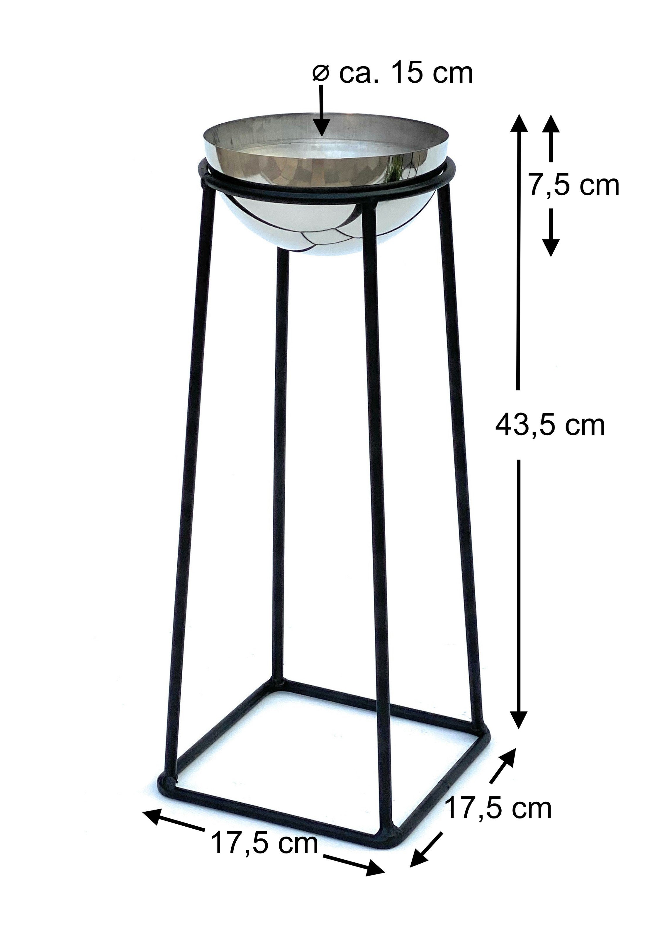 DanDiBo Blumenständer Metall mit Topf Schwarz günstig online kaufen