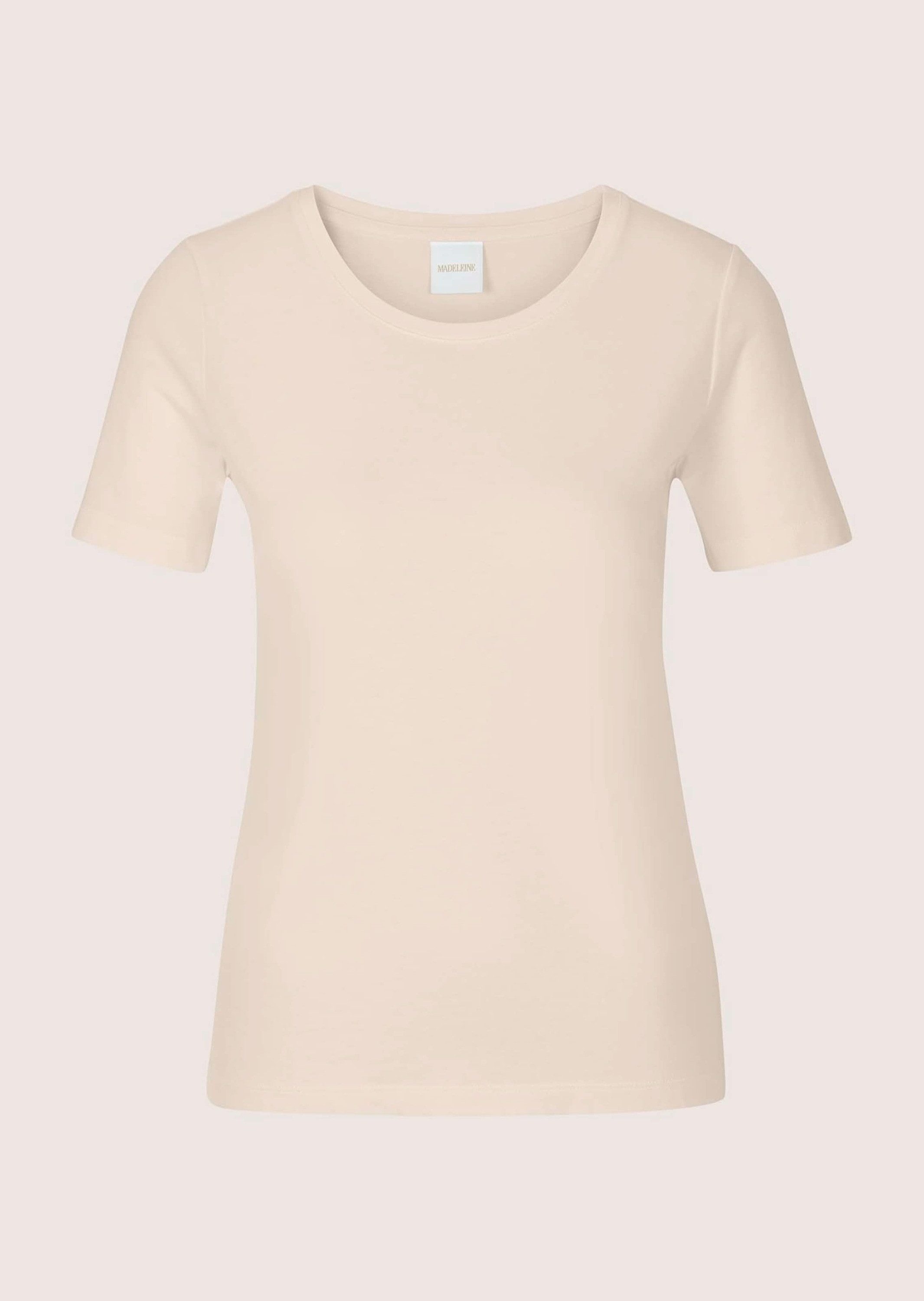 Kurzarmshirt Schlichtes Basicshirt mit Rundhalsausschnitt