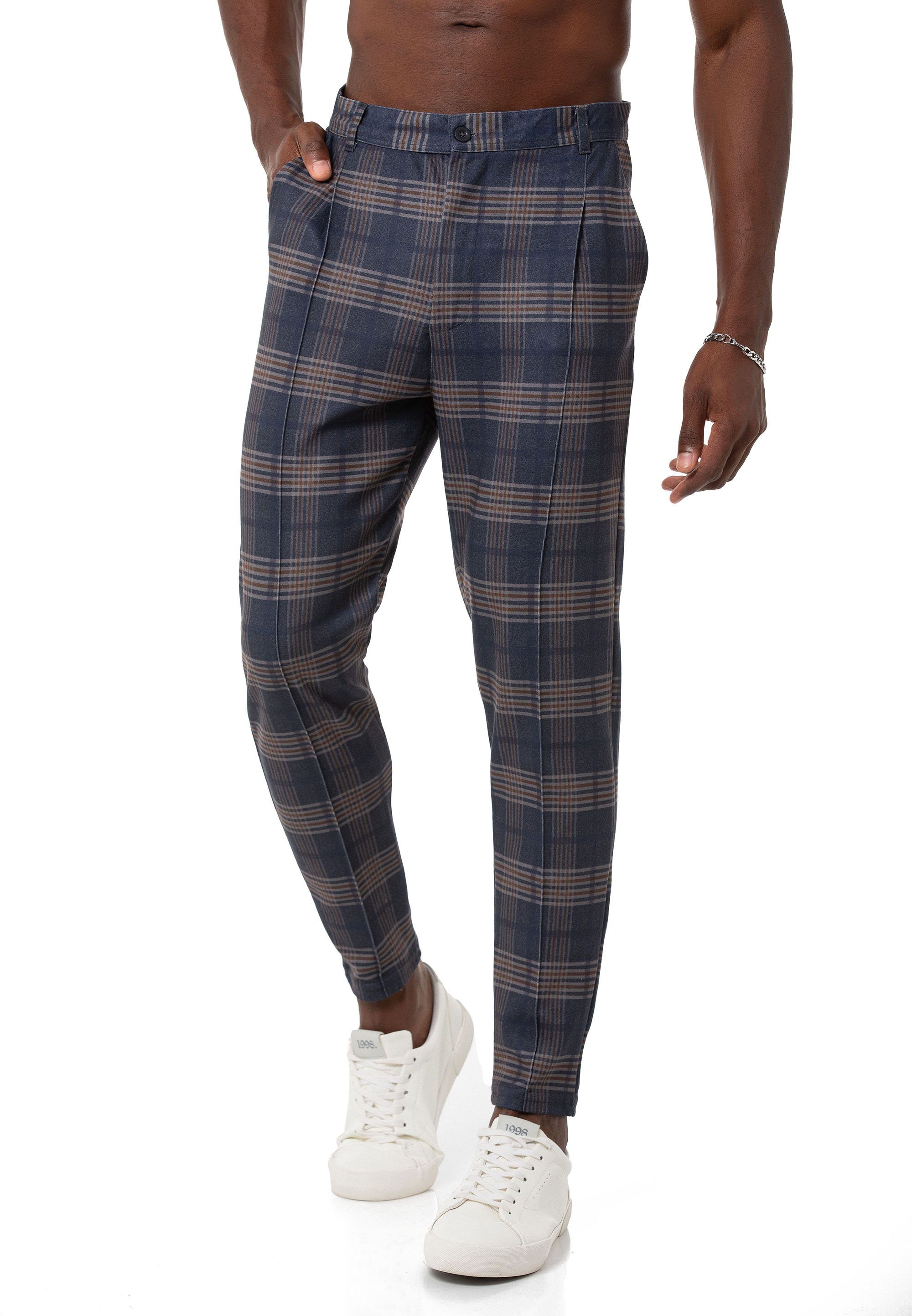 RedBridge Chinohose im zeitlosen Karo-Design Klassisch und Casual günstig online kaufen