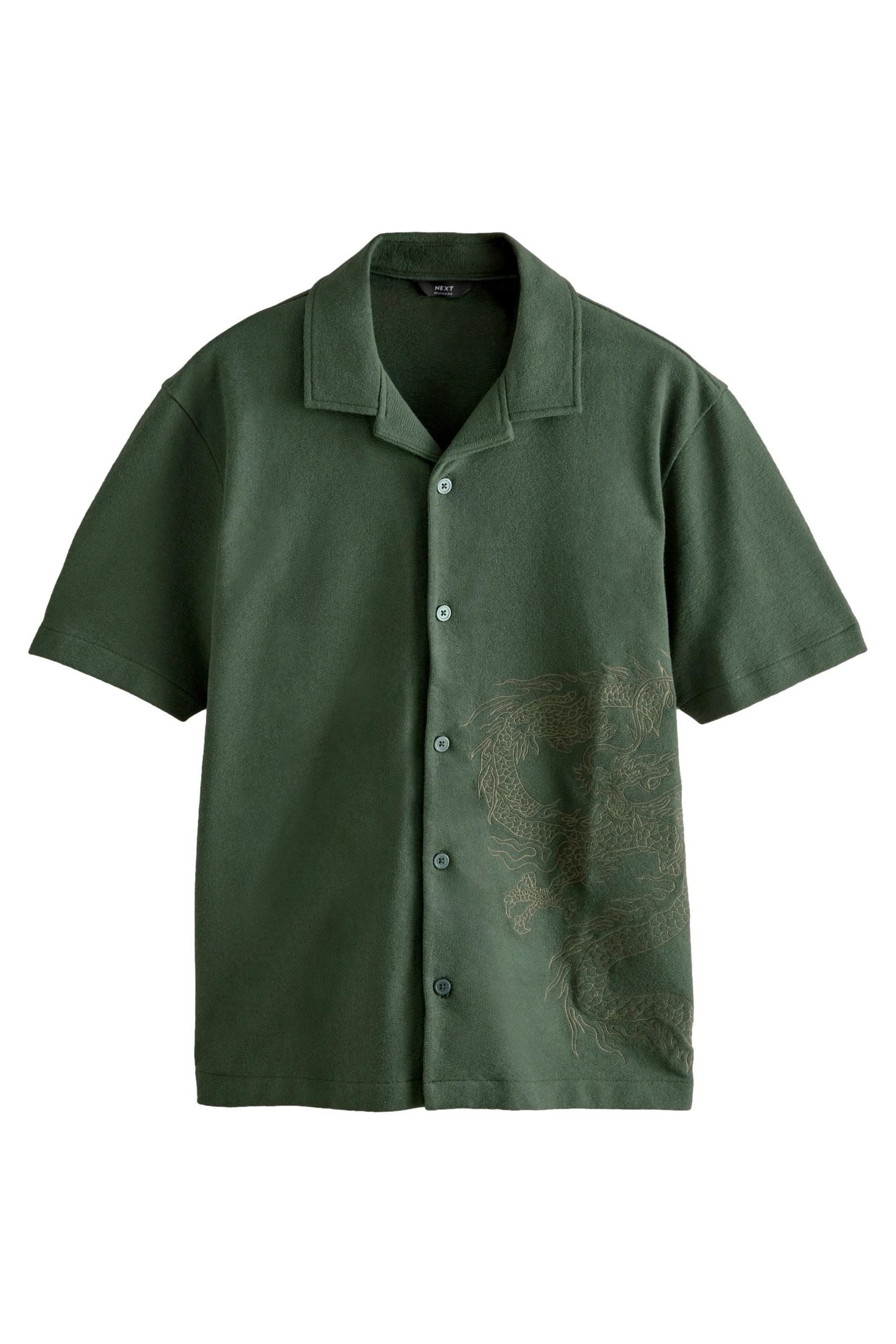Kurzarmhemd Jersey-Hemd mit Grafikprint