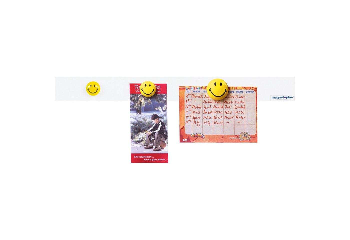 Thumbnail - magnetoplan® Magnet Magnet Smilies 16673 40mm gelb 4 Stück.