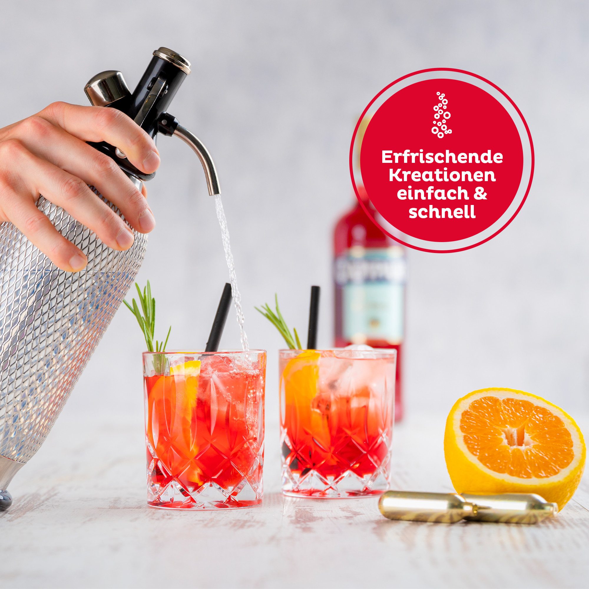 iSi CO₂-Kapsel Sodakapseln - 60 Stück - 8,4 g CO₂, Zubehör für iSi Soda Maker Classic, iSi Soda Siphon, iSi Twist 'n Sparkle, 8,4 g CO2, Recycelbar, Spar-Set – Bild 2 von 5