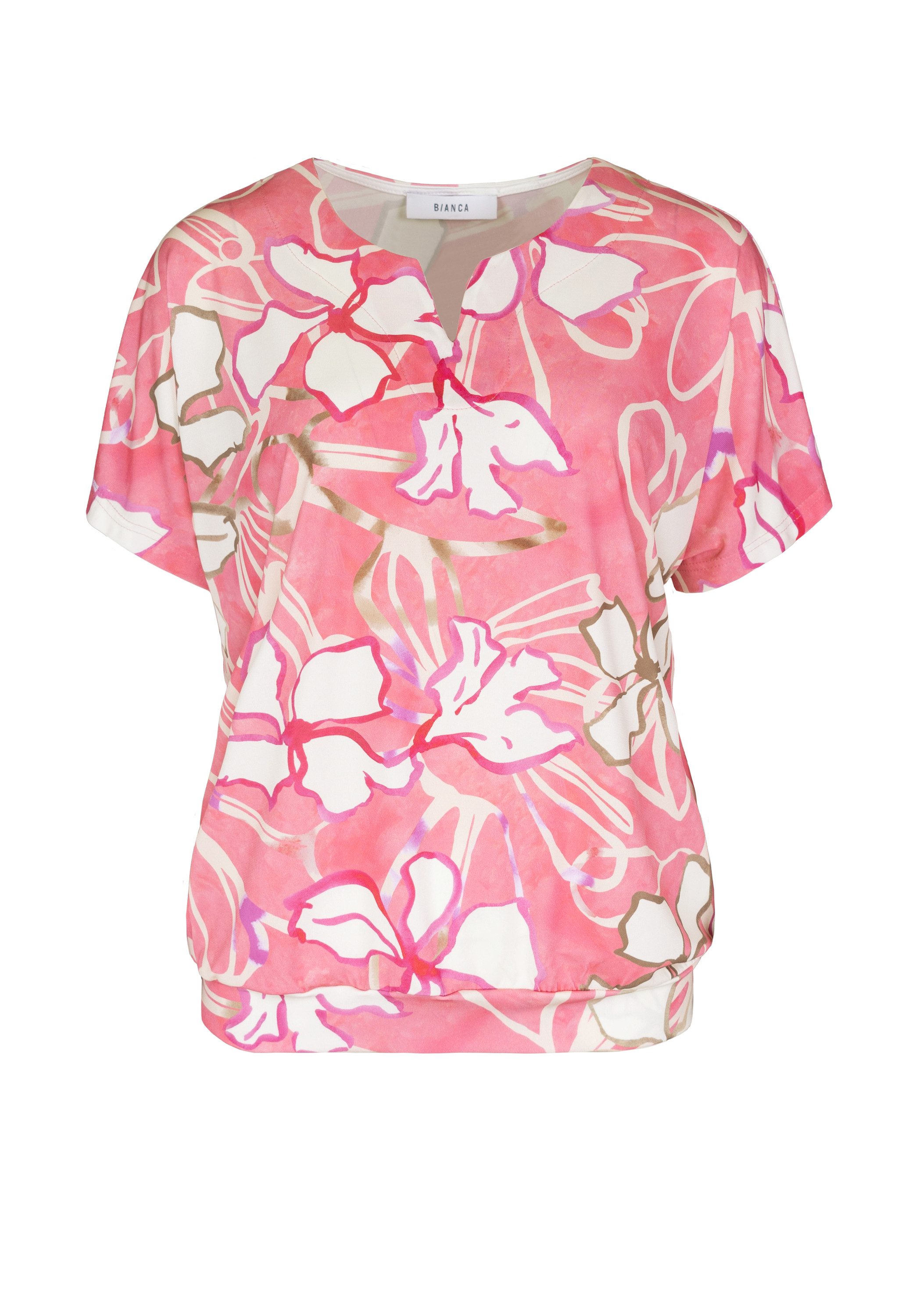 bianca Print-Shirt SIA in sommerlichen Allover-Dessin