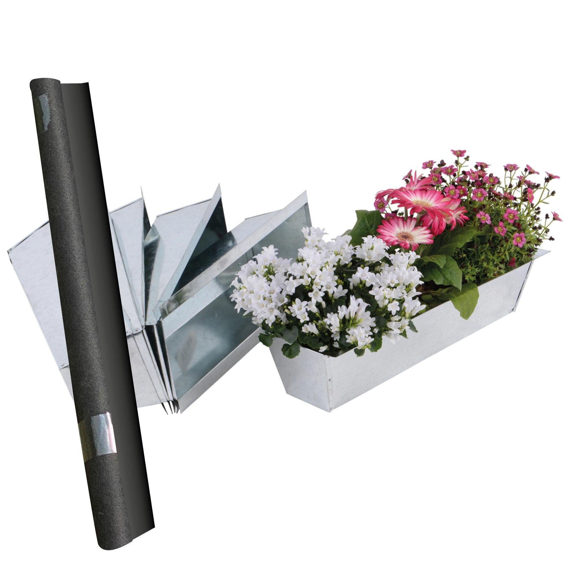 Vliesstoff Blumenkasten St) GARDEN (6 UNUS mit Paletten Blumenkasten für