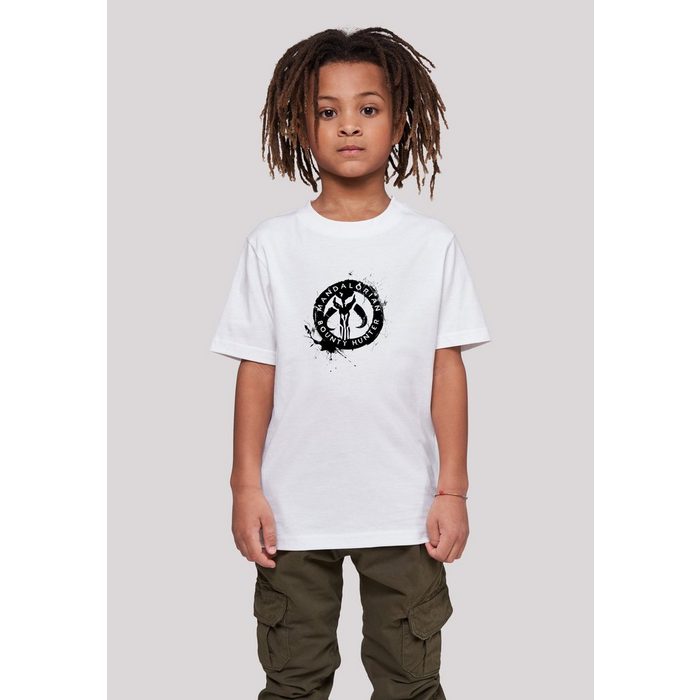 F4NT4STIC T-Shirt Star Wars Mandalorian Mythosaur Schädel Logo Unisex Kinder Premium Merch Jungen Mädchen Bedruckt